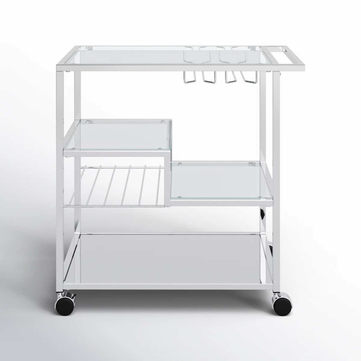 Mercury Row Valenza Silver Bar Cart - image-5