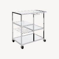 Mercury Row Valenza Silver Bar Cart