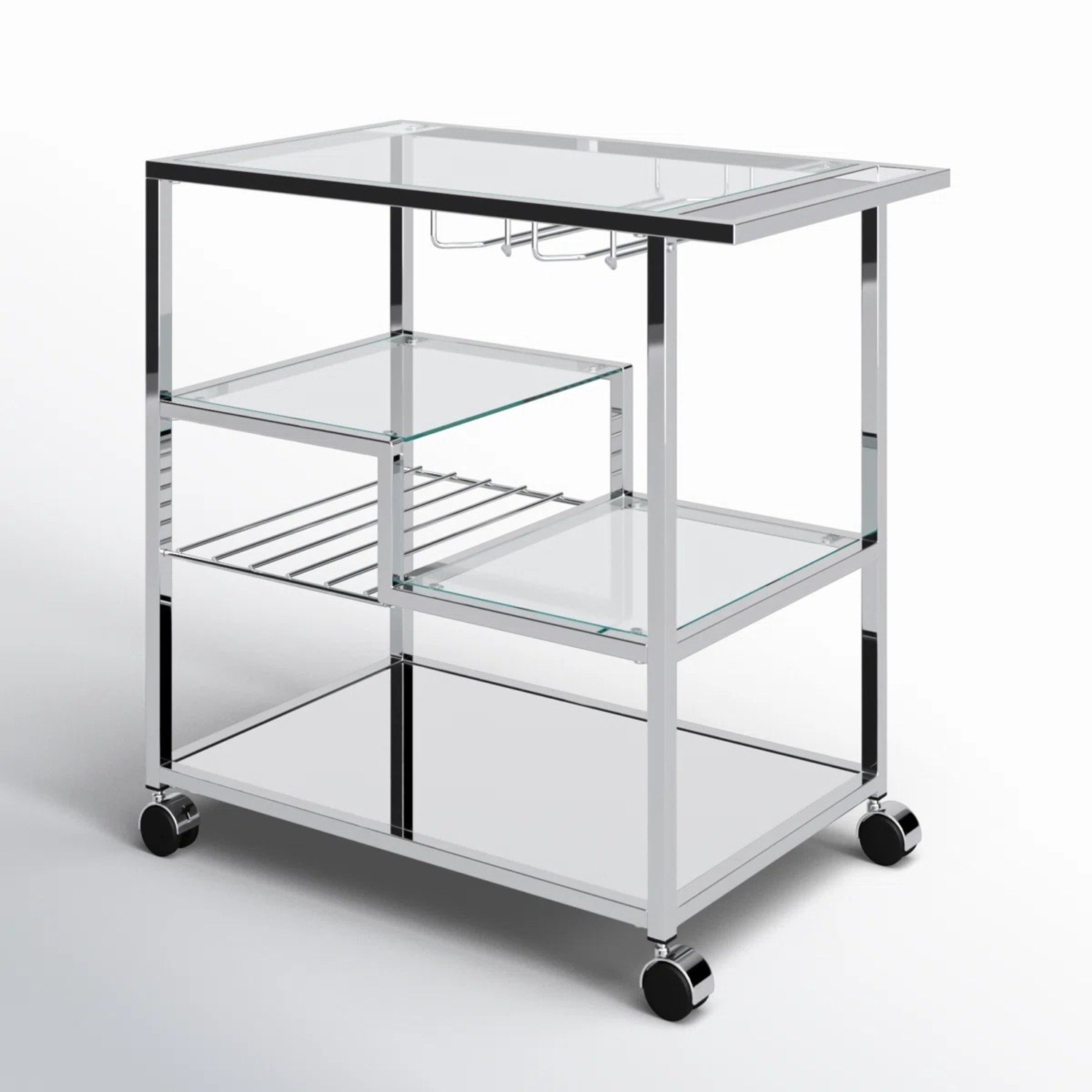 Mercury Row Valenza Silver Bar Cart - image-6
