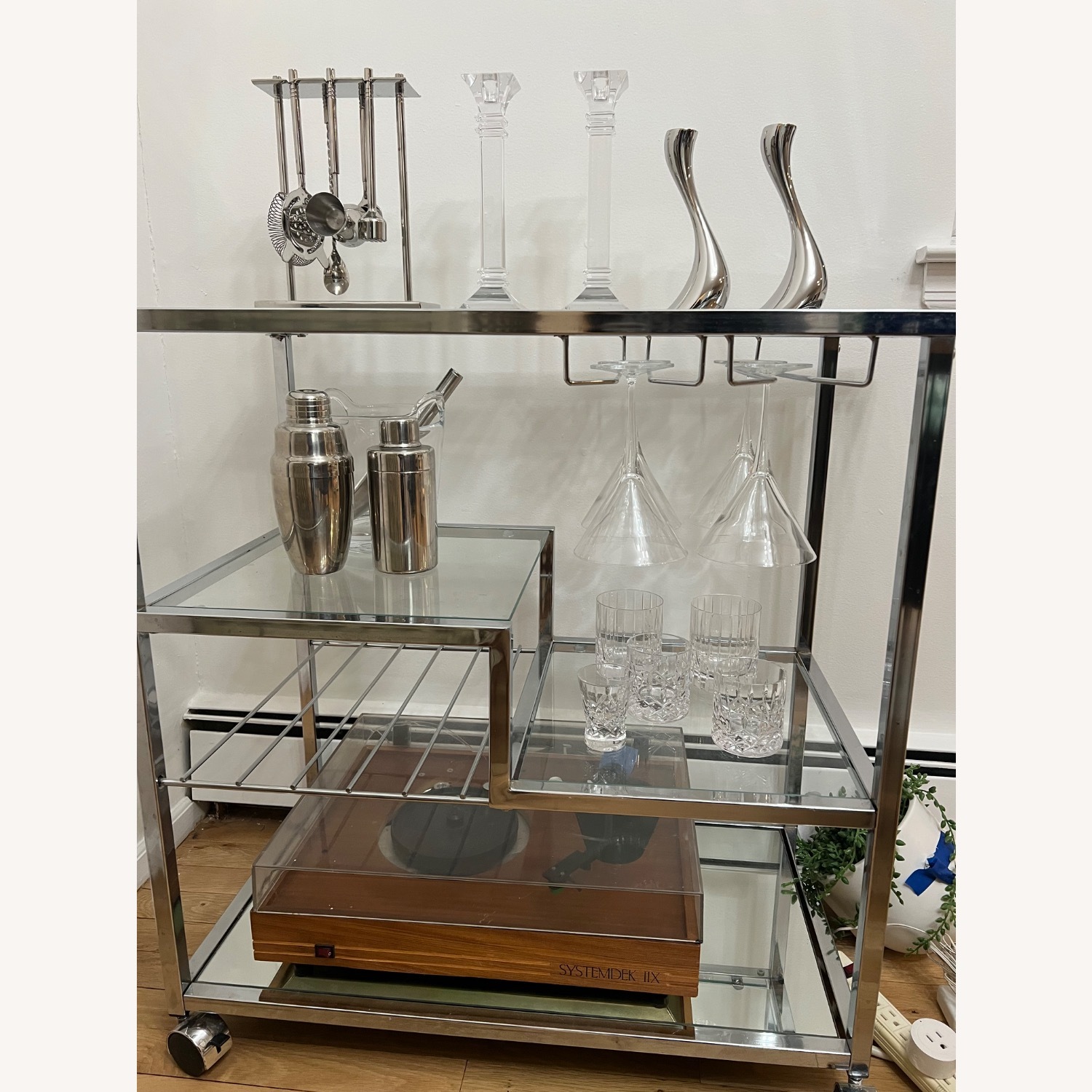 Mercury Row Valenza Silver Bar Cart - image-10