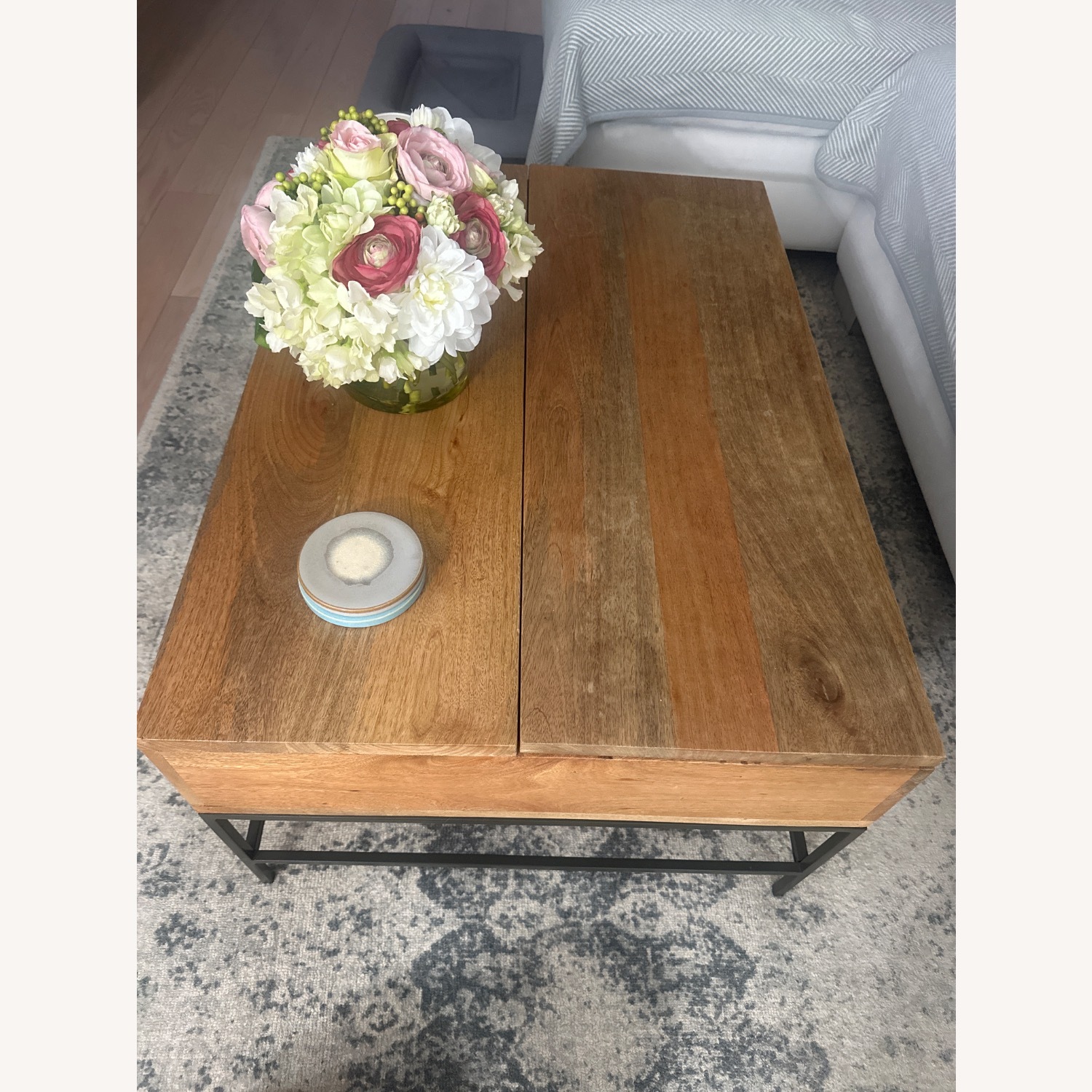 West Elm Industrial Storage Pop Up Coffee Table - image-2