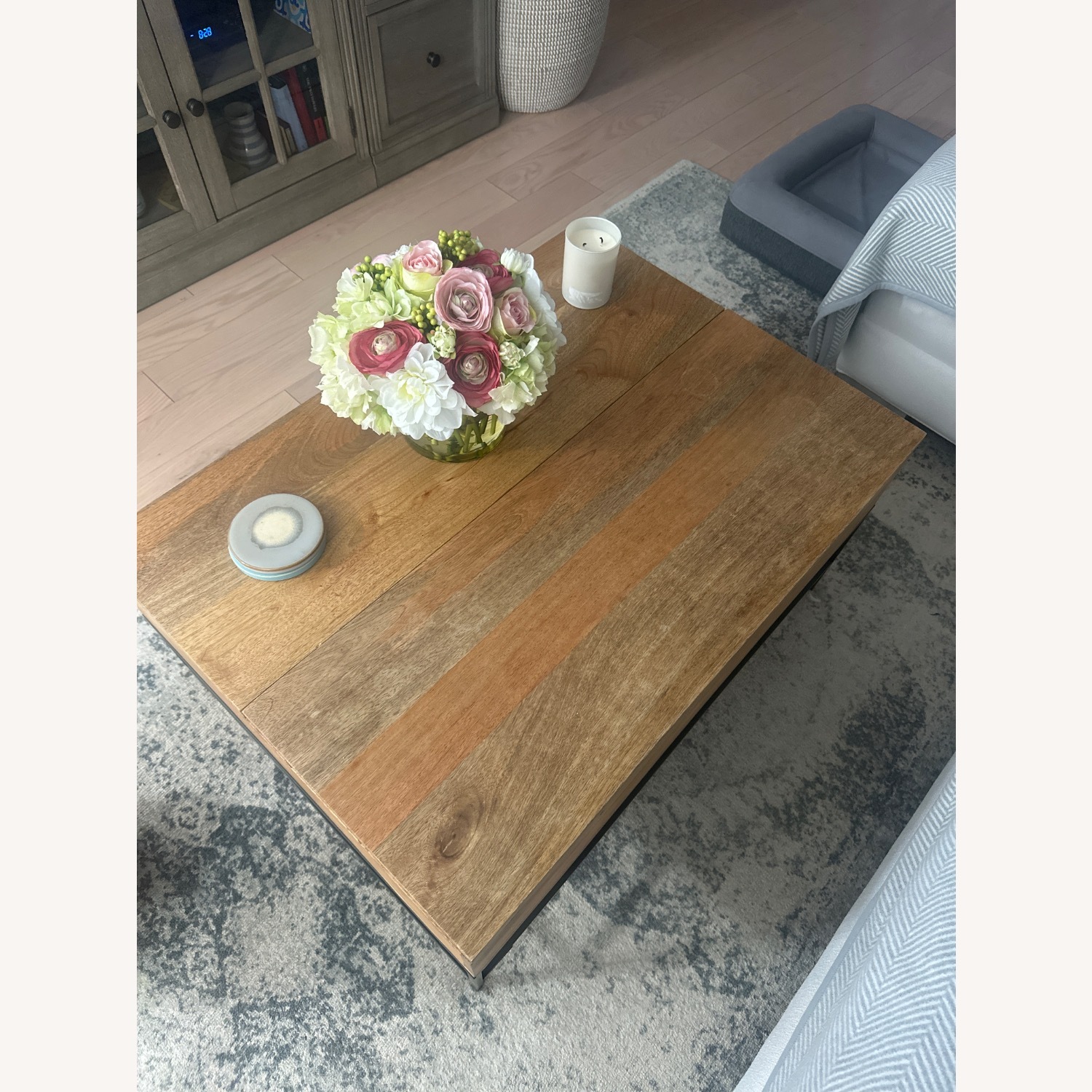 West Elm Industrial Storage Pop Up Coffee Table - image-1