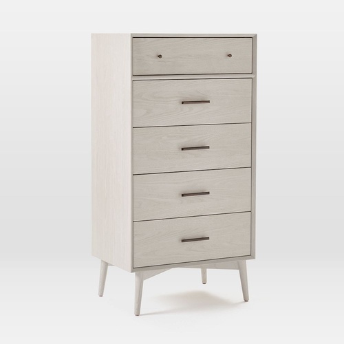 Used West Elm Mid-Century White Wood Dresser for sale on AptDeco