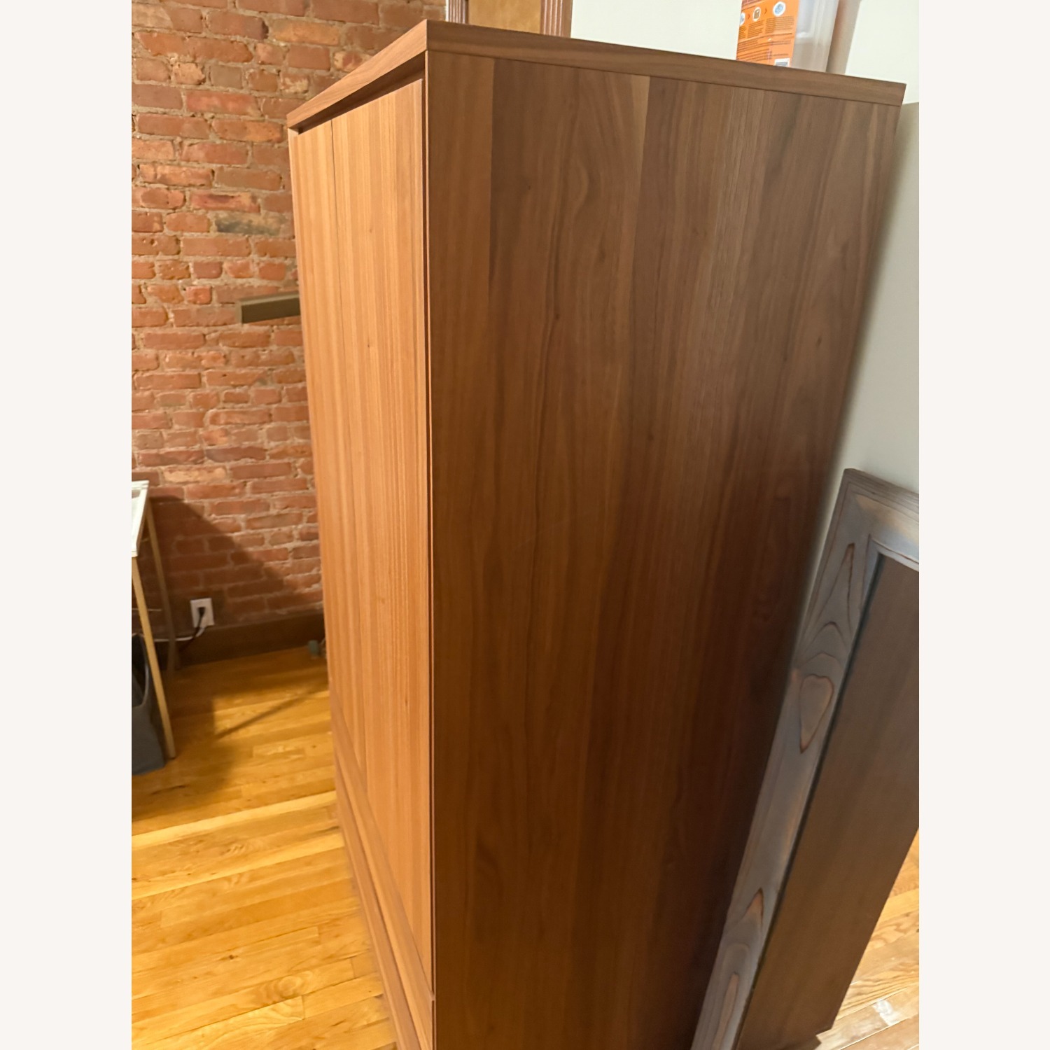 West Elm Norre Dark Brown Wood Armoire - image-2