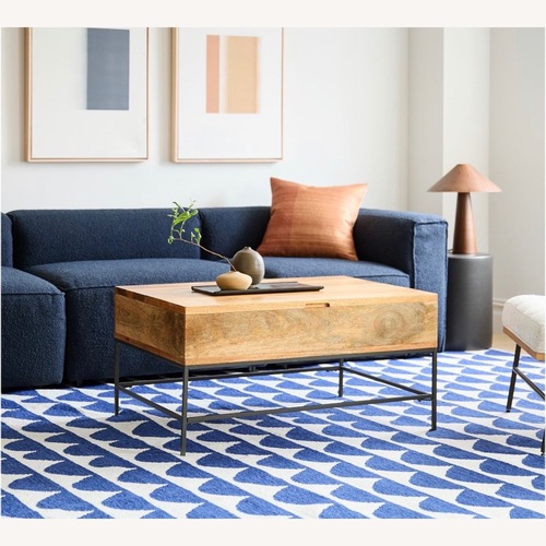 Used West Elm Industrial Pop-Up Coffee Table for sale on AptDeco