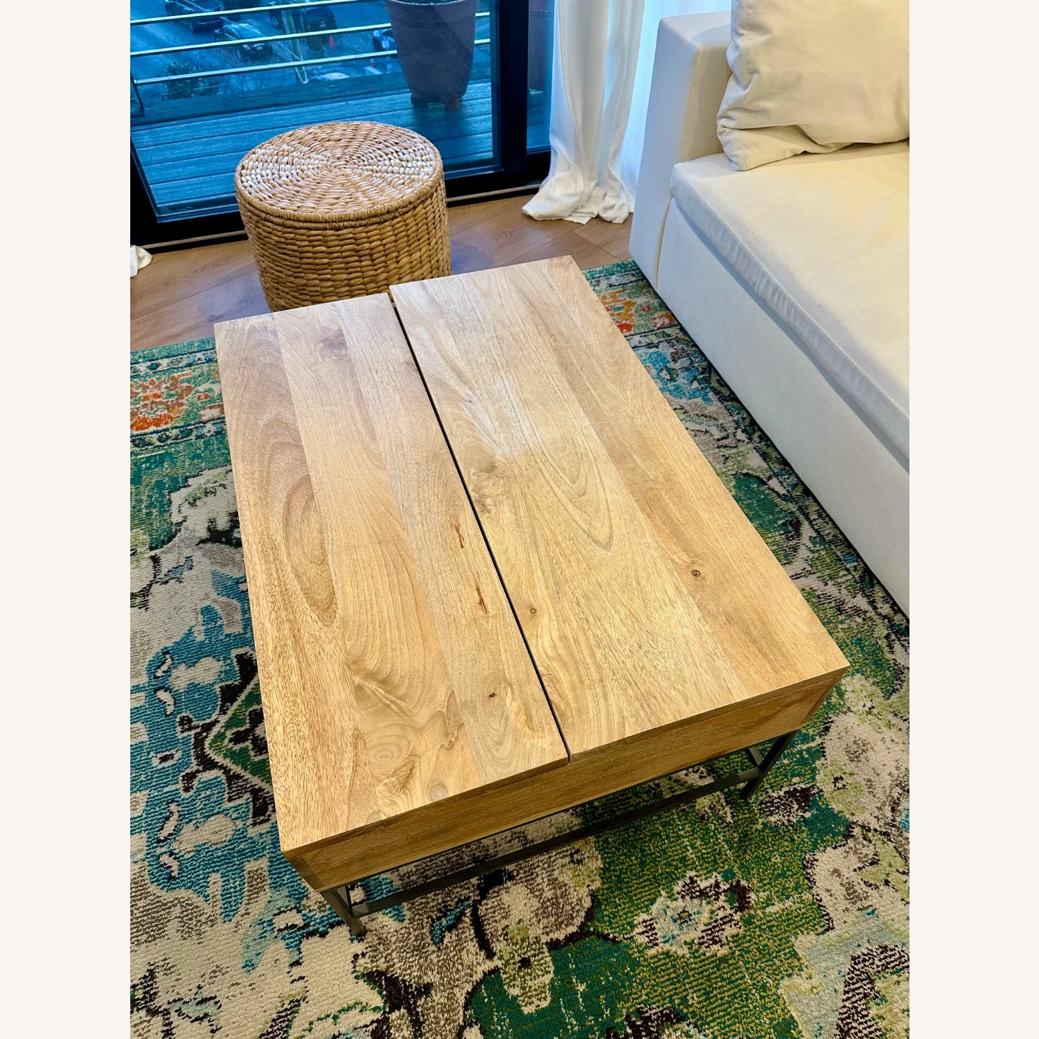 West Elm Industrial Pop-Up Coffee Table - image-4