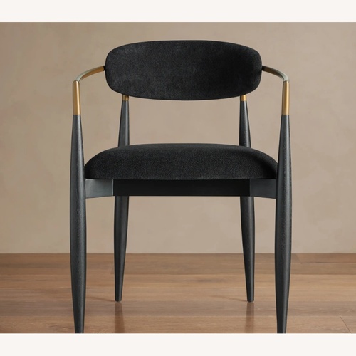 Used Arhaus Jagger Black Armchair for sale on AptDeco