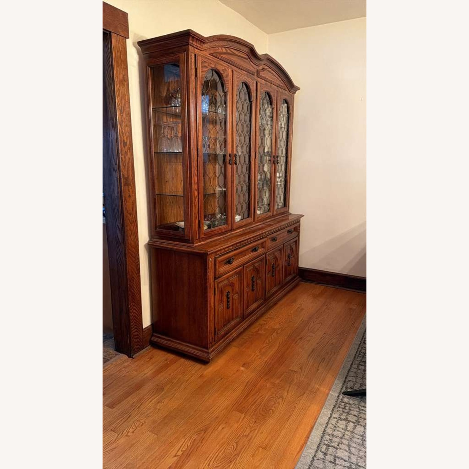 Brown Hutch / Wall Unit - image-1