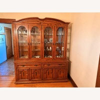 Brown Hutch / Wall Unit