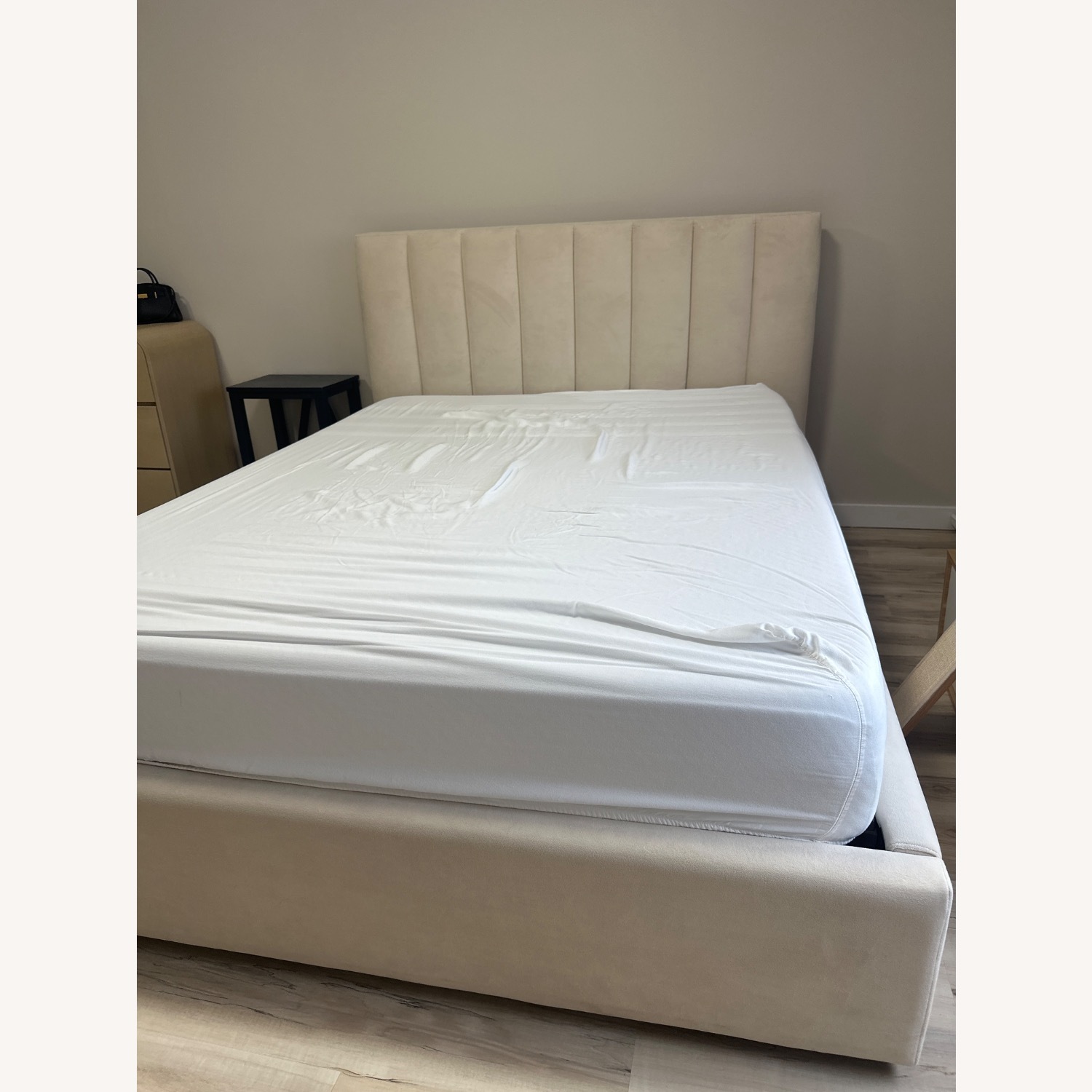 West Elm Natural Emmett Channeled Low Profile Bed - image-2