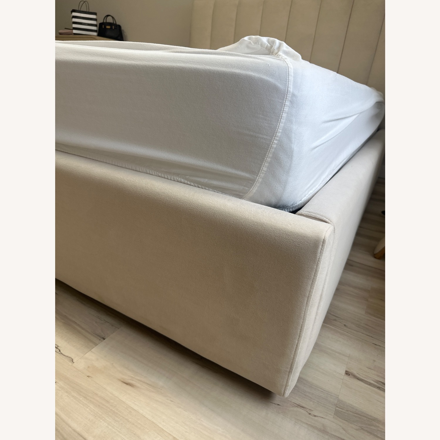 West Elm Natural Emmett Channeled Low Profile Bed - image-7