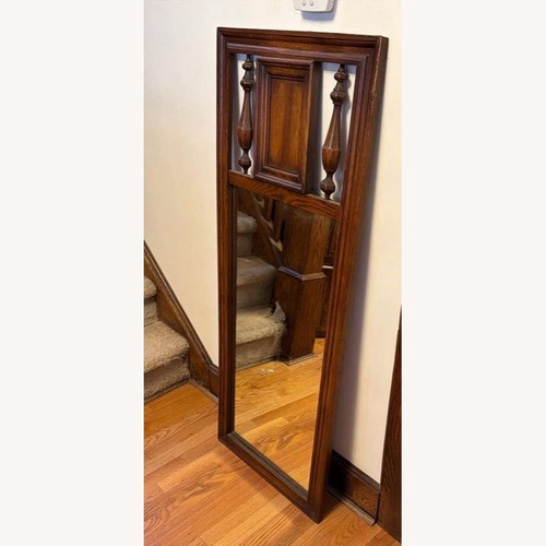 Used Solid Wood Framed Wall Mirror for sale on AptDeco