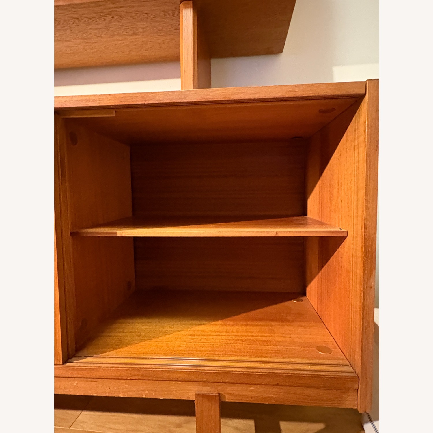 Danish Modern Teak Credenza With Display Case - image-10