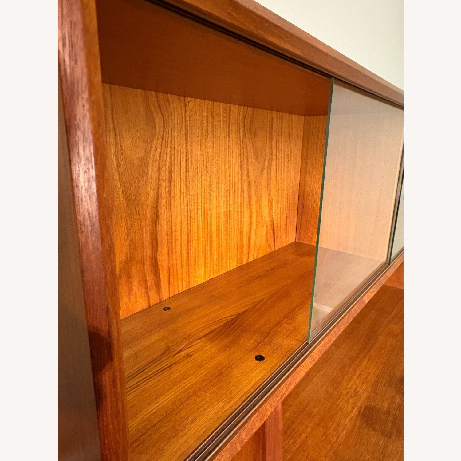 Danish Modern Teak Credenza With Display Case - image-13