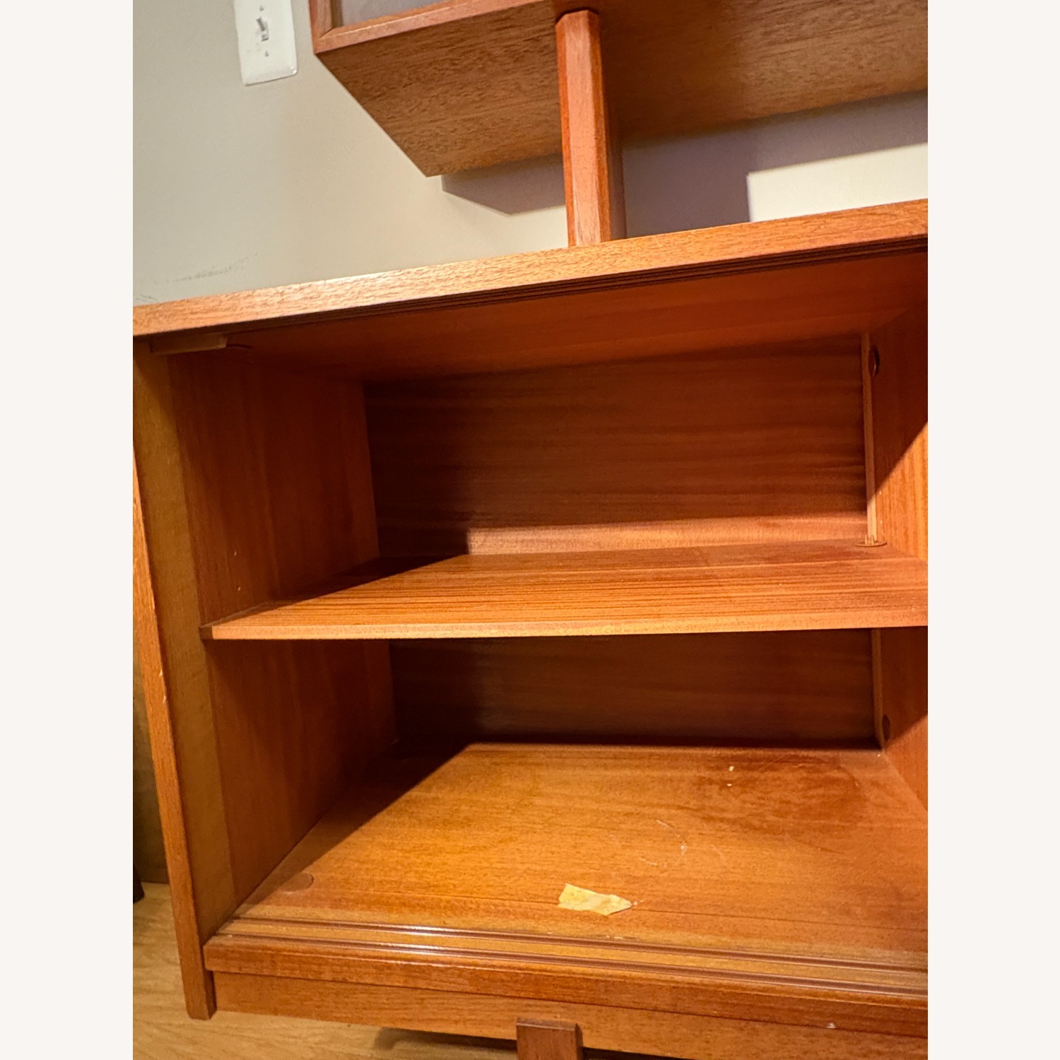 Danish Modern Teak Credenza With Display Case - image-8