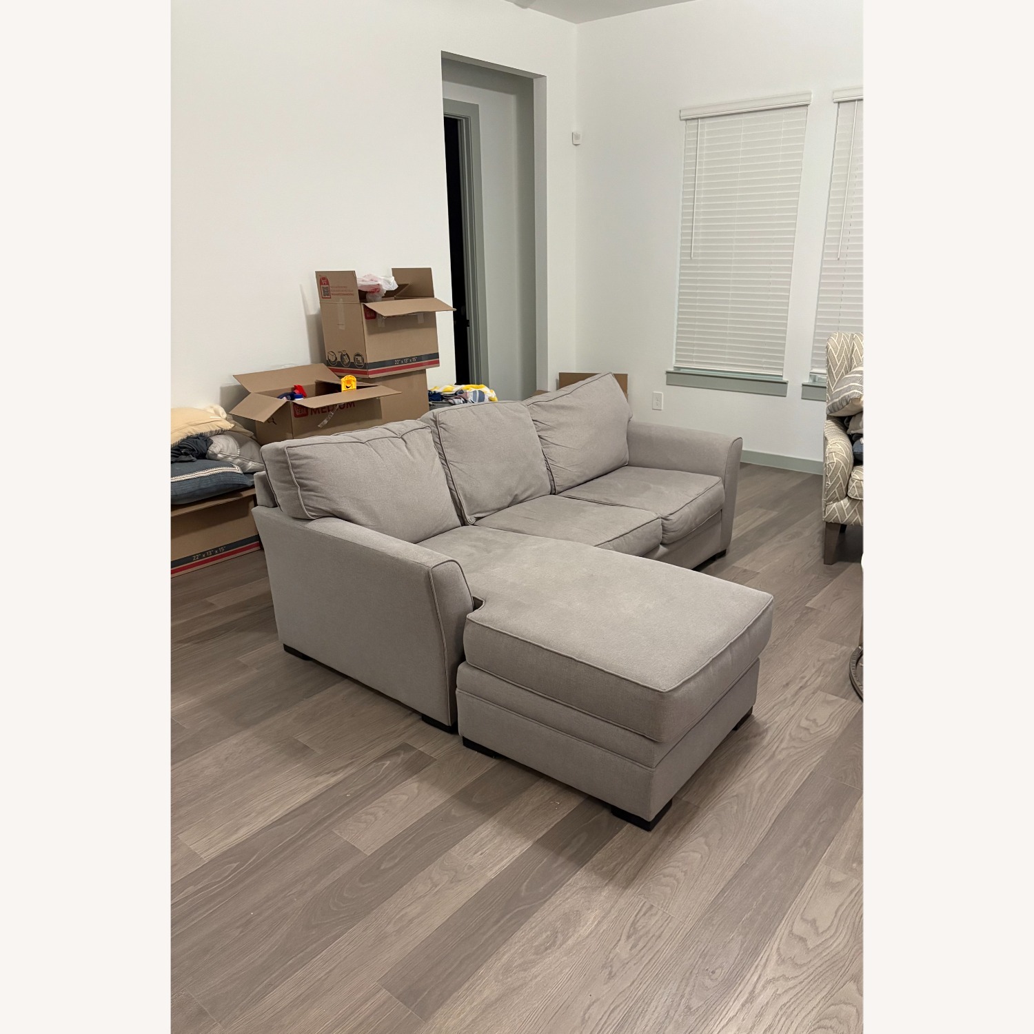 Jonathan Louis Gray 3 Seat Couch with Chaise  - image-2