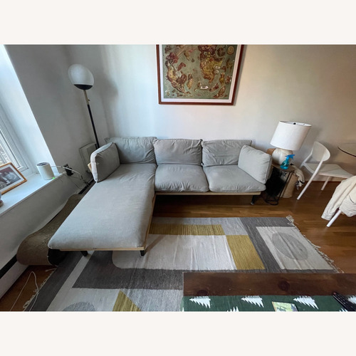 Used Floyd Light Gray Fabric 3 Seater and Chaise for sale on AptDeco