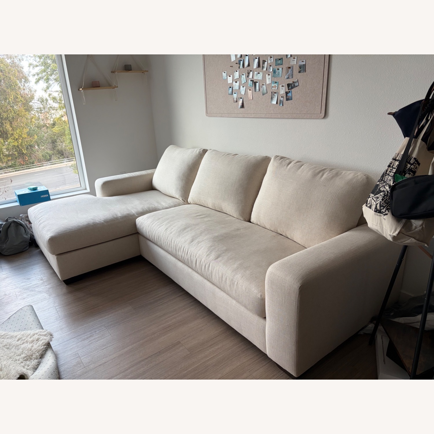 Pottery Barn Big Sur White 2 Piece Sectional - image-2