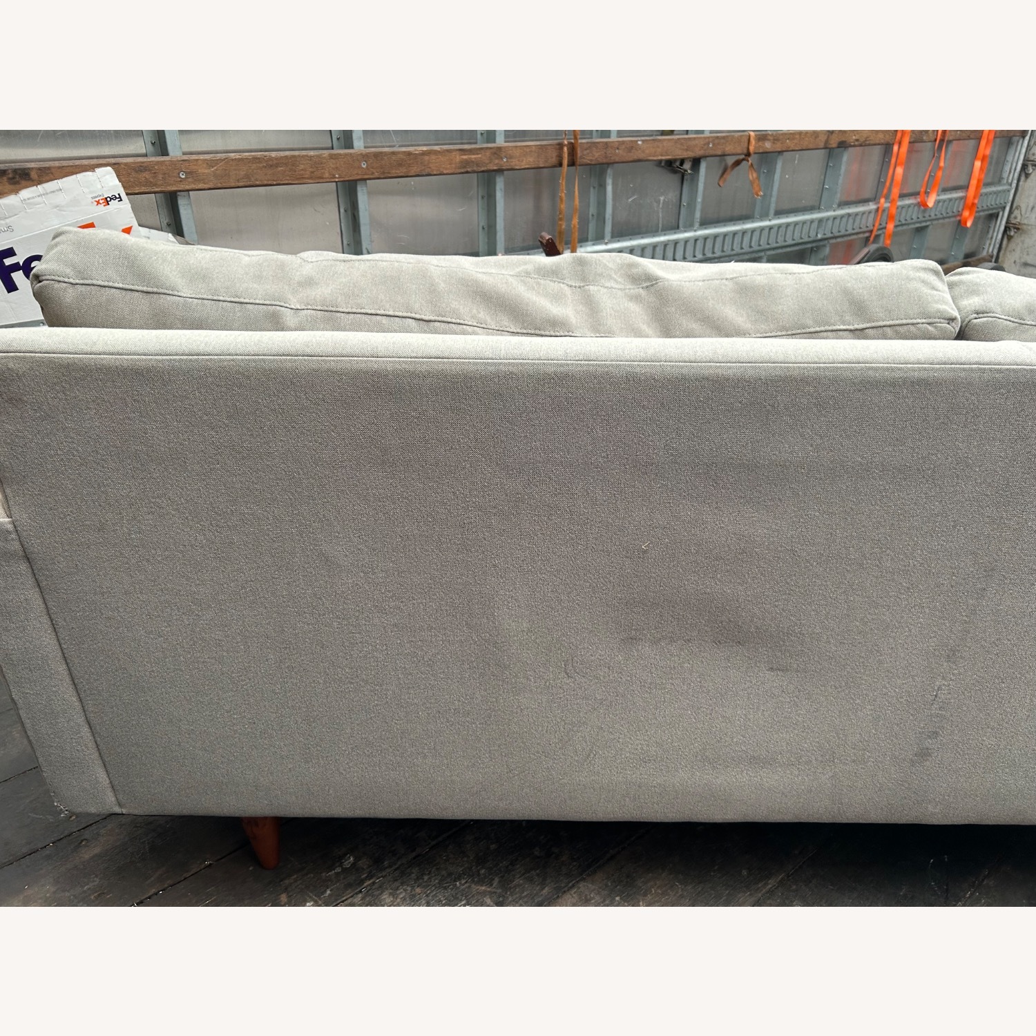 Light Gray Fabric Chaise Lounge - image-20