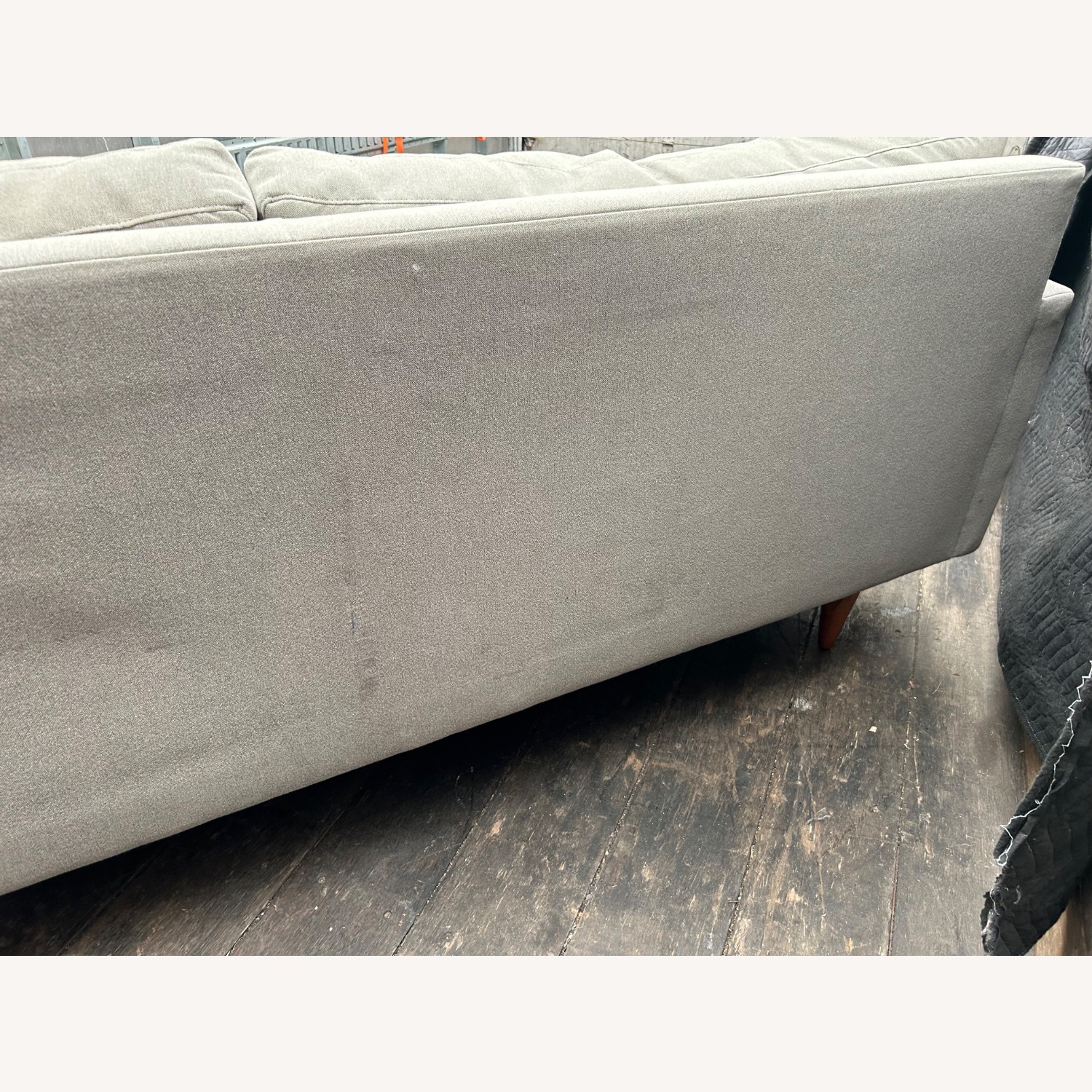 Light Gray Fabric Chaise Lounge - image-19