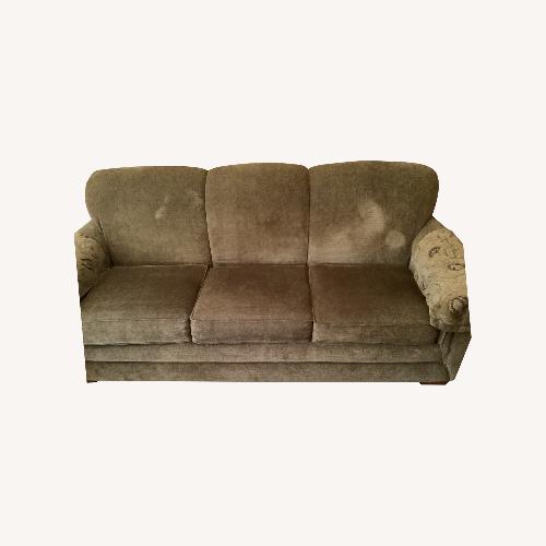 Used Vintage/Antique Green Sleeper Sofa for sale on AptDeco