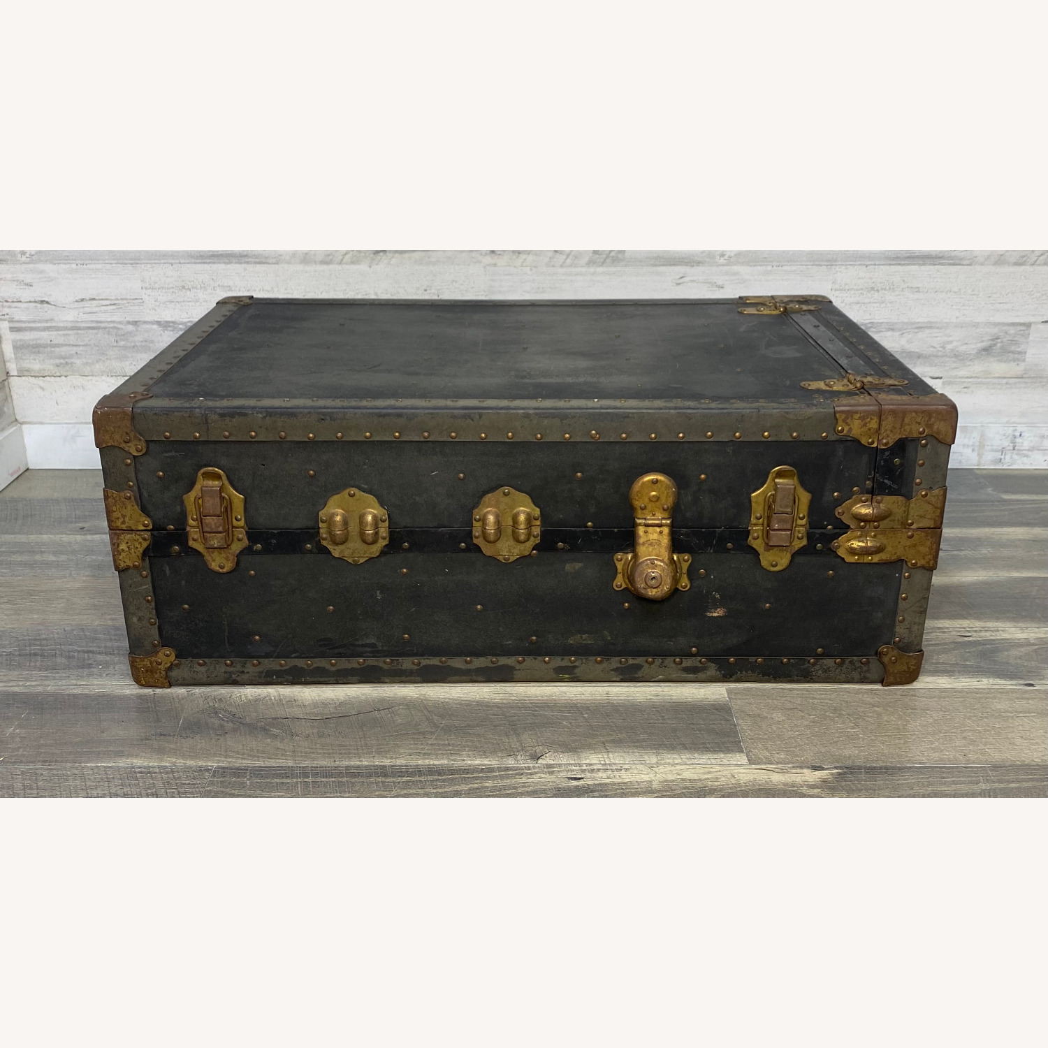 Antique Steamer Trunk Dresser HW Mountree - image-9