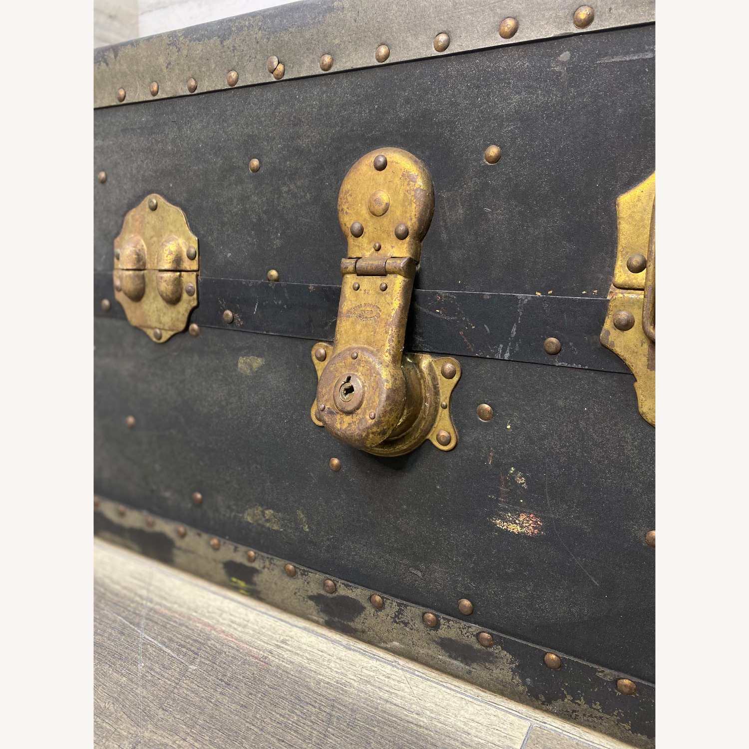 Antique Steamer Trunk Dresser HW Mountree - image-11