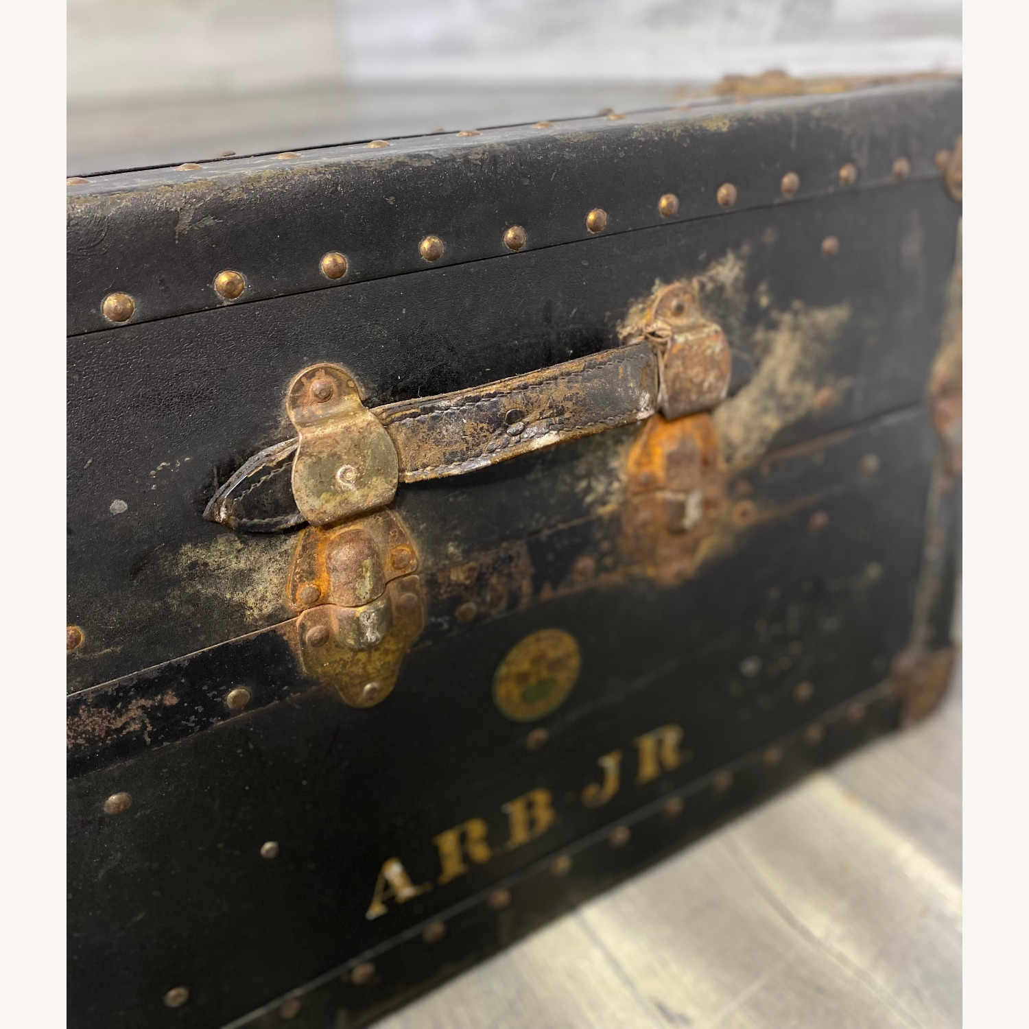 Antique Steamer Trunk Dresser HW Mountree - image-5