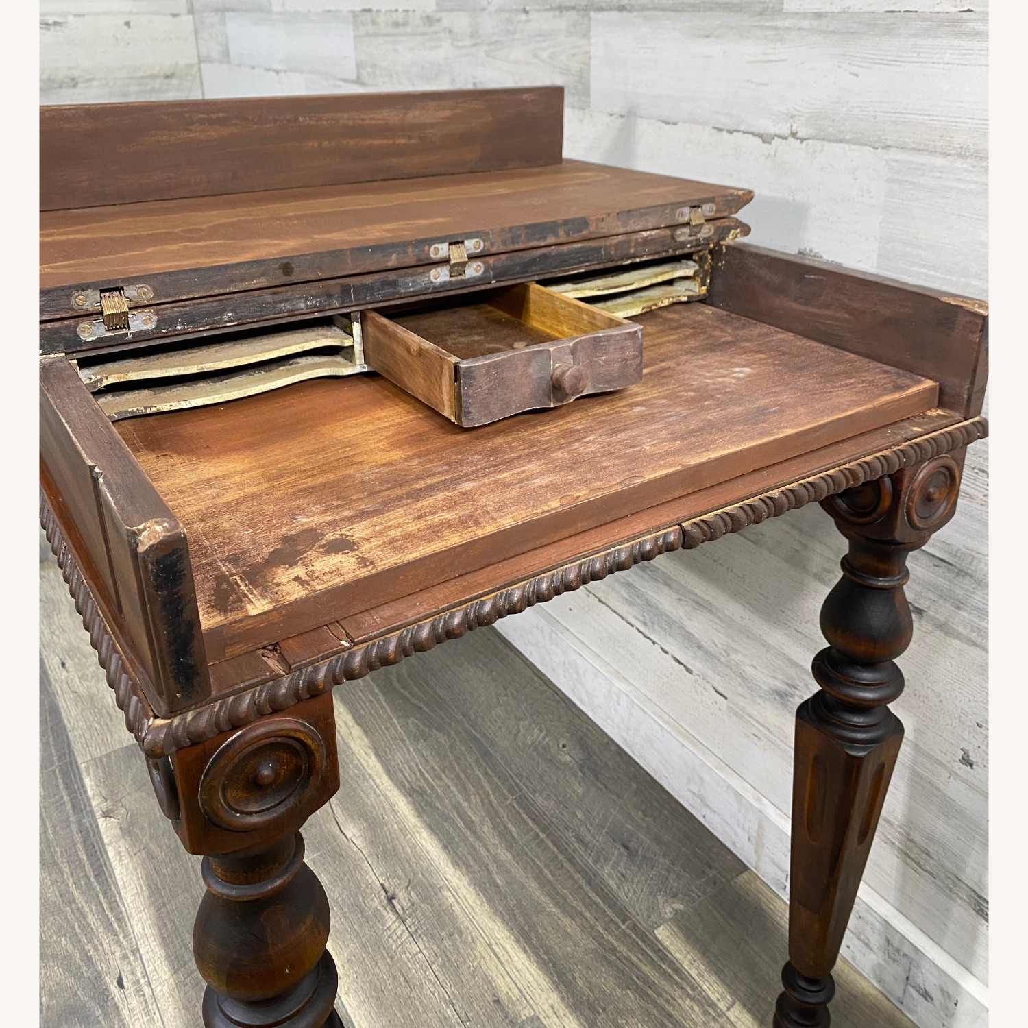 Antique Writing Desk Sofa Table - image-8