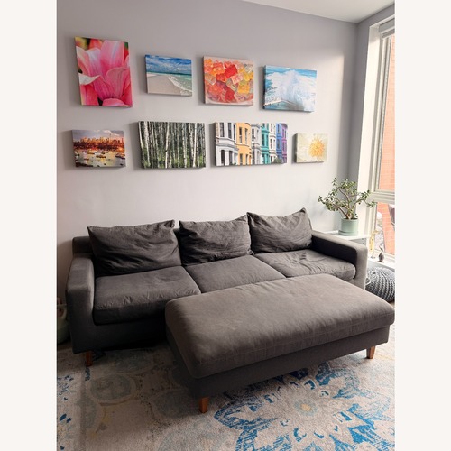 Used Interior Define 3 Seat Couch + Ottaman for sale on AptDeco