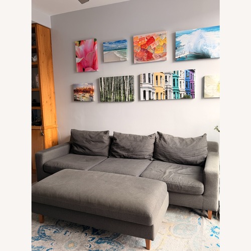 Used Interior Define 3 Seat Couch + Ottaman for sale on AptDeco