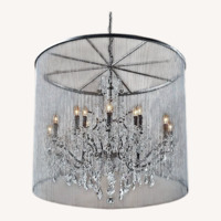 Restoration Hardware Vaille Crystal Chandelier