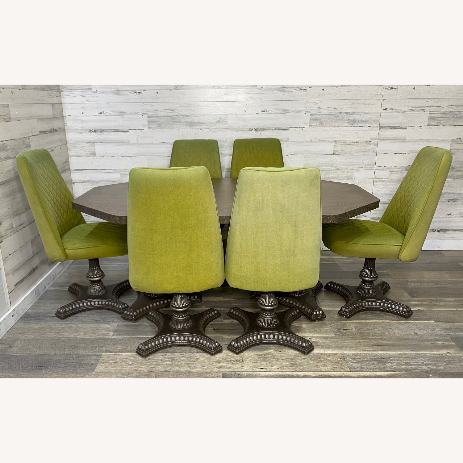 American Metalcraft Mid Century Dining Set Green Chairs Metal Craft - image-16