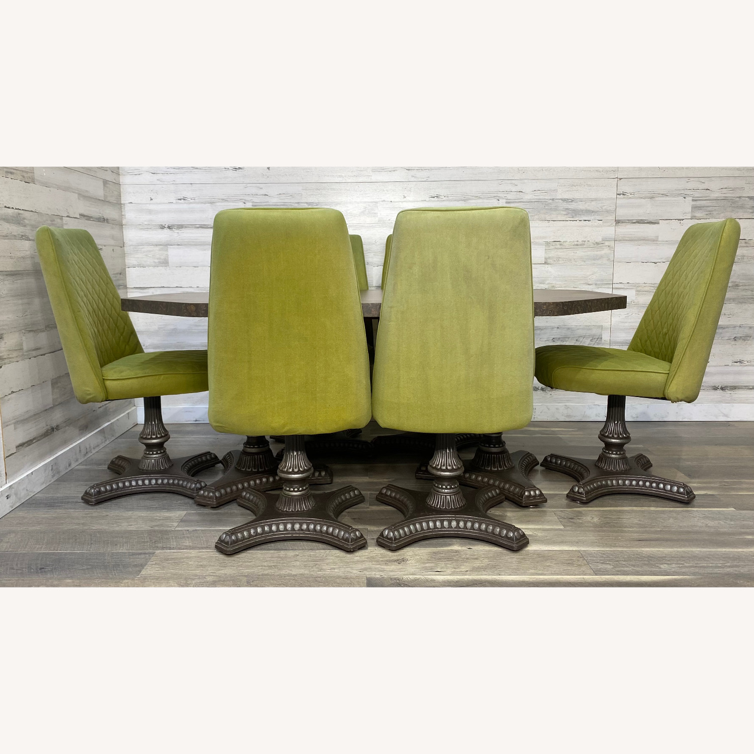 American Metalcraft Mid Century Dining Set Green Chairs Metal Craft - image-15