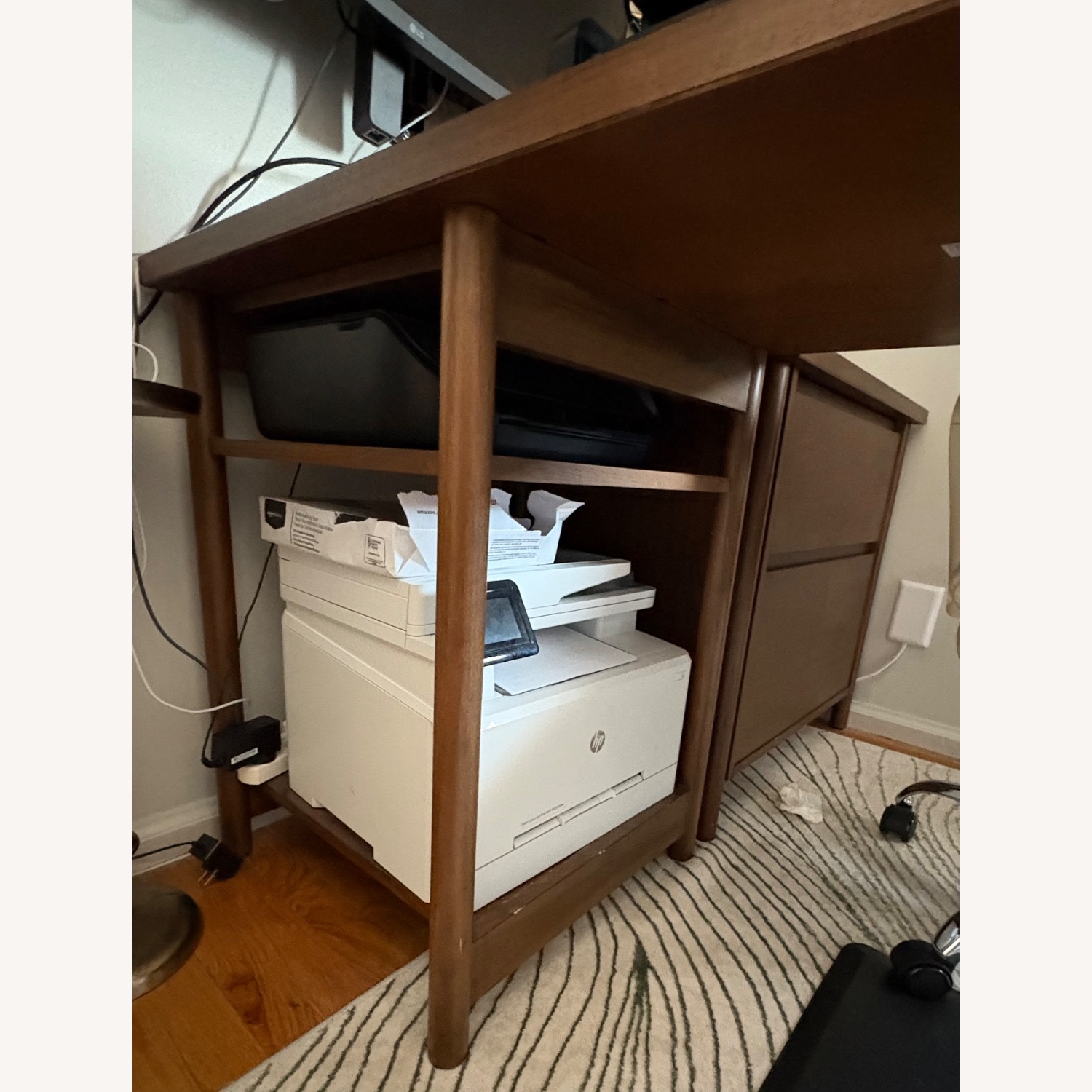 Pottery Barn Solid Wood Desk and File Cabinet  - image-6