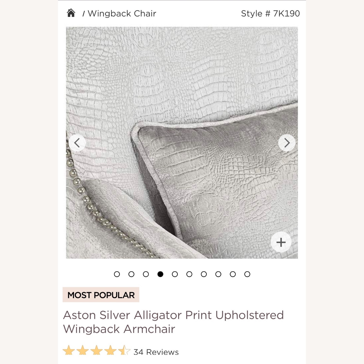 Light Gray Velvet Armchair Wingback Accent Chairs - image-6