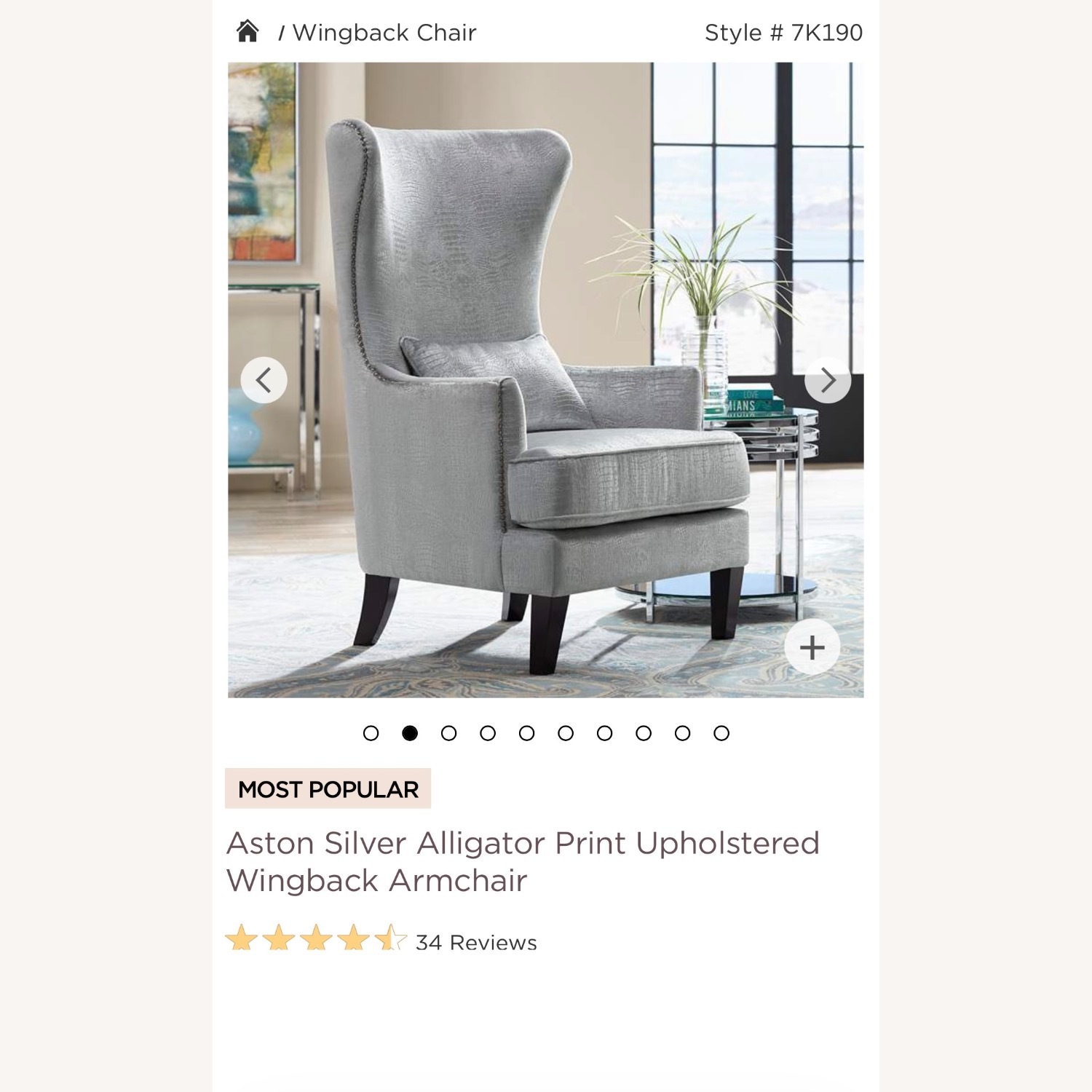 Light Gray Velvet Armchair Wingback Accent Chairs - image-4
