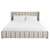 Arhaus Wyller King Bed in Natural Sophie Chia Stripe