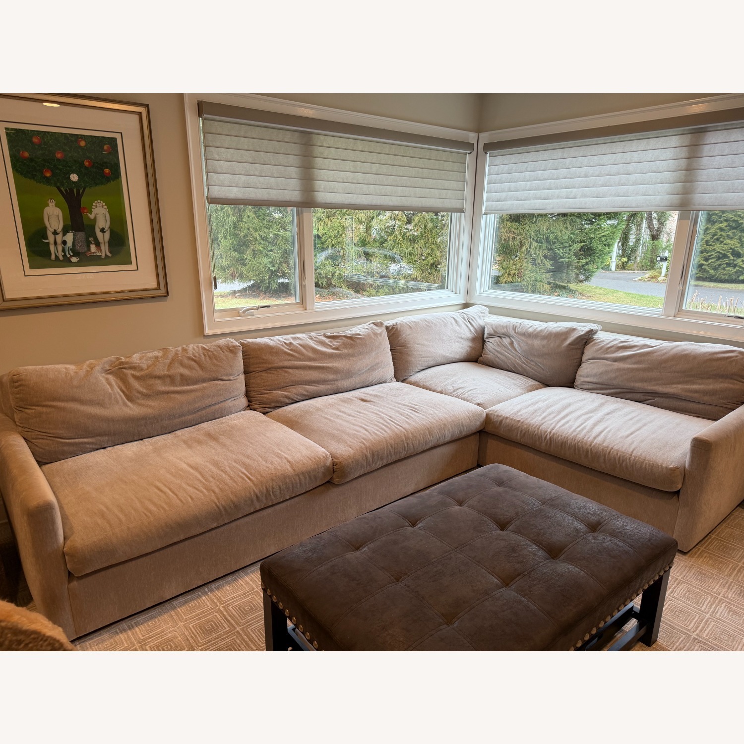 Arhaus Kipton Light Brown Fabric 2 Piece Sectional - image-1