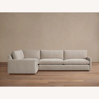 Arhaus Kipton Light Brown Fabric 2 Piece Sectional