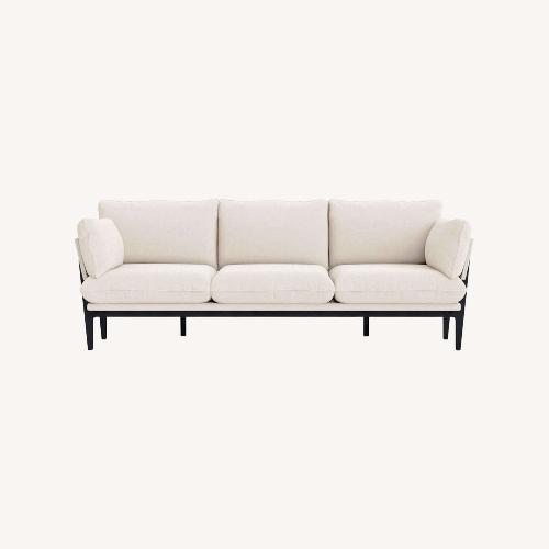 Used Floyd The Sofa 1.0 White Wood 3 Seater Sofa for sale on AptDeco