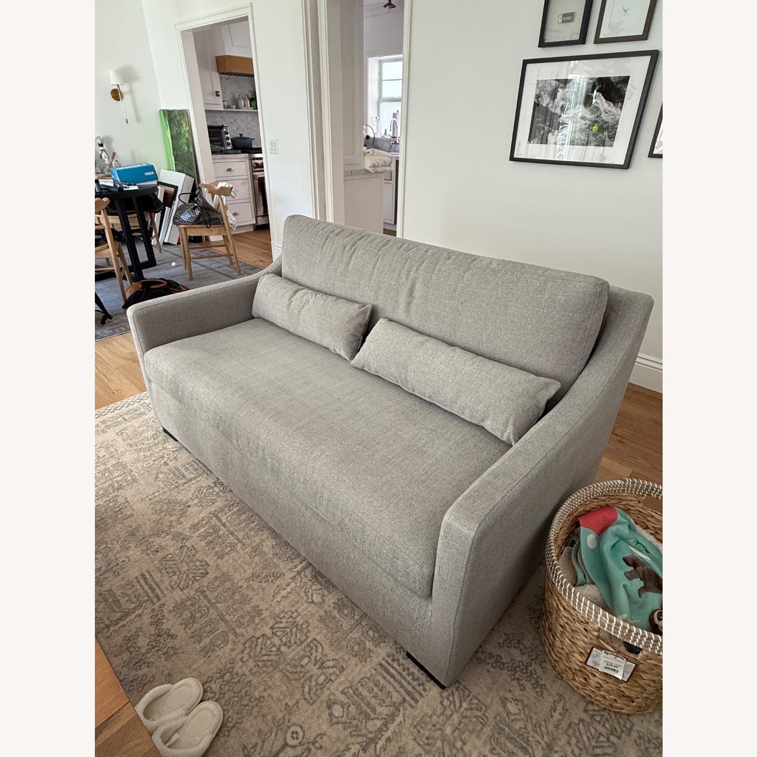 Interior Define Ella Light Gray Loveseat - image-4