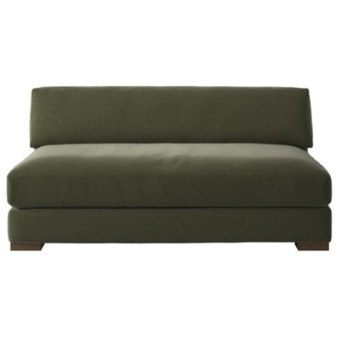 Used CB2 Piazza Green Velvet 3+ Seater Sofa for sale on AptDeco