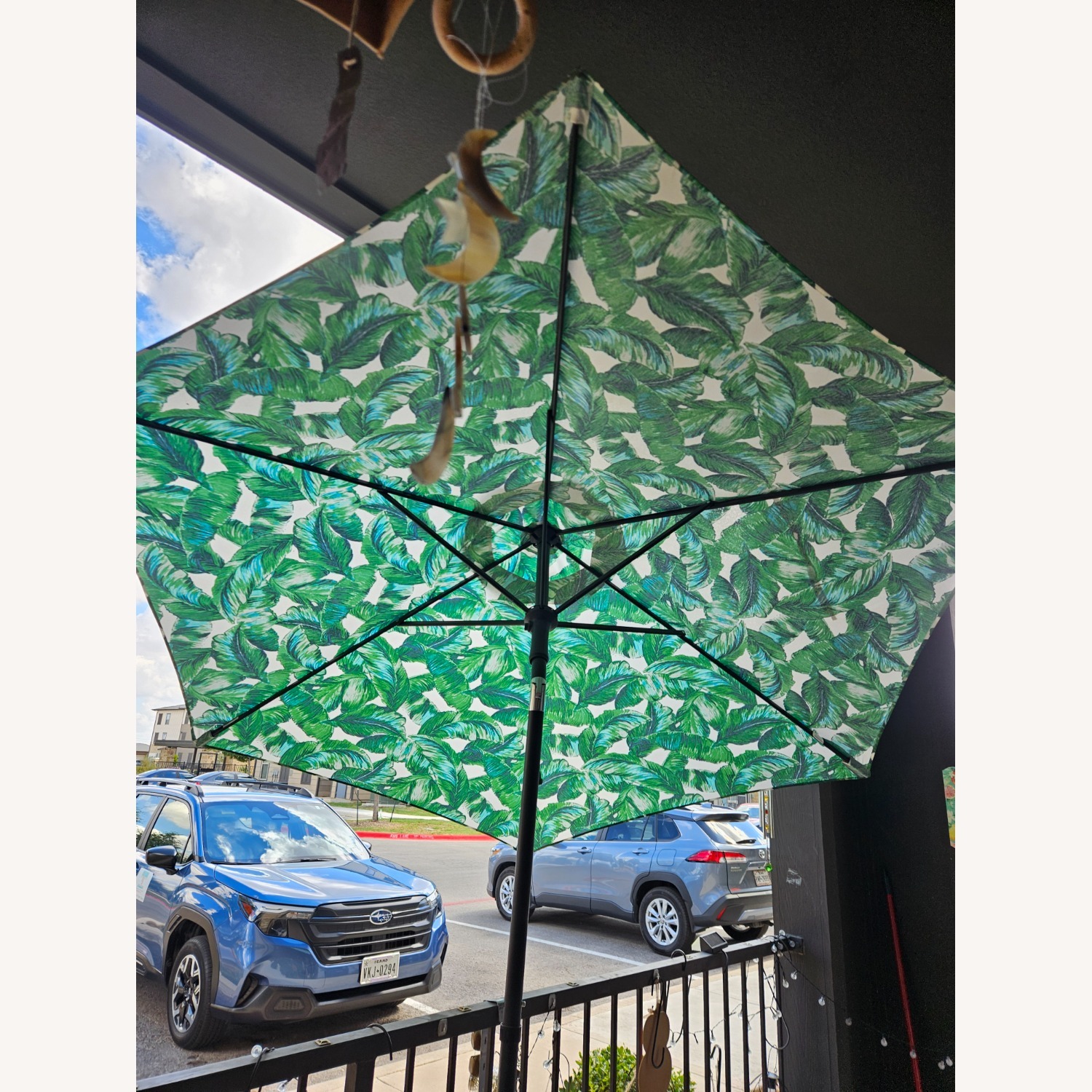 Patio Umbrella & Metal Stand - image-2
