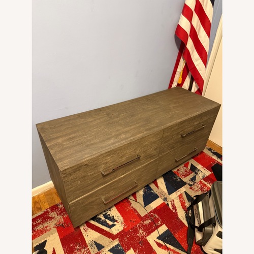 Used CB2 Link Grey Wash Acacia Low Chest for sale on AptDeco