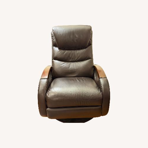 Used Leather Recliner Rocking Swivel Manual for sale on AptDeco