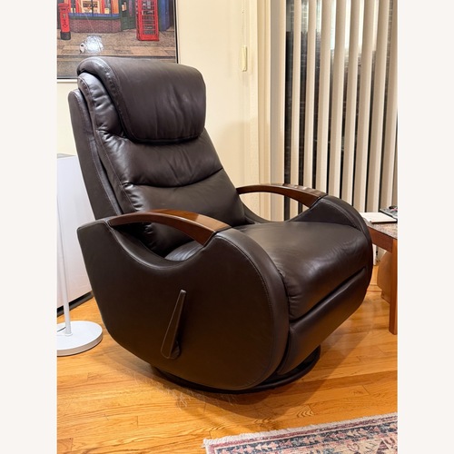 Used Leather Recliner Rocking Swivel Manual for sale on AptDeco