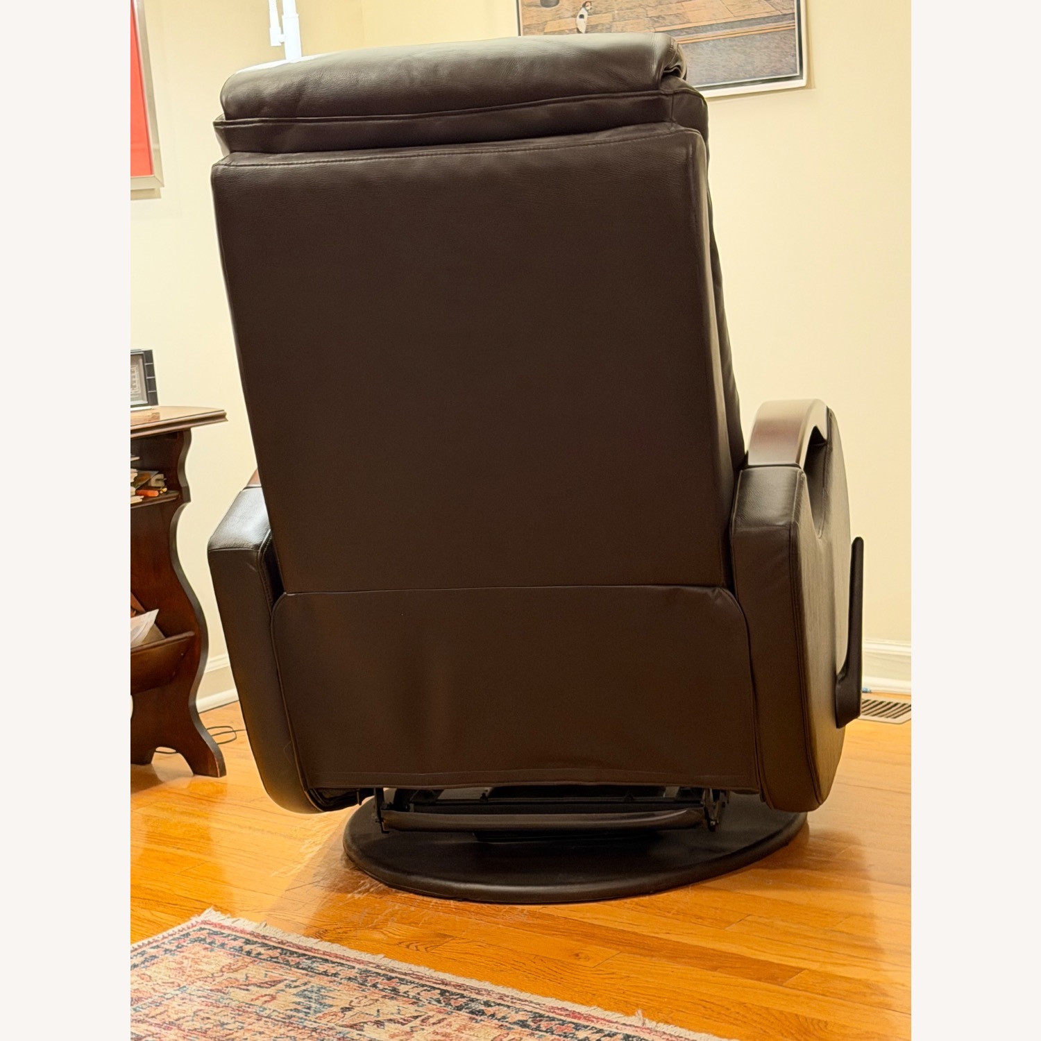 Leather Recliner Rocking Swivel Manual - image-2