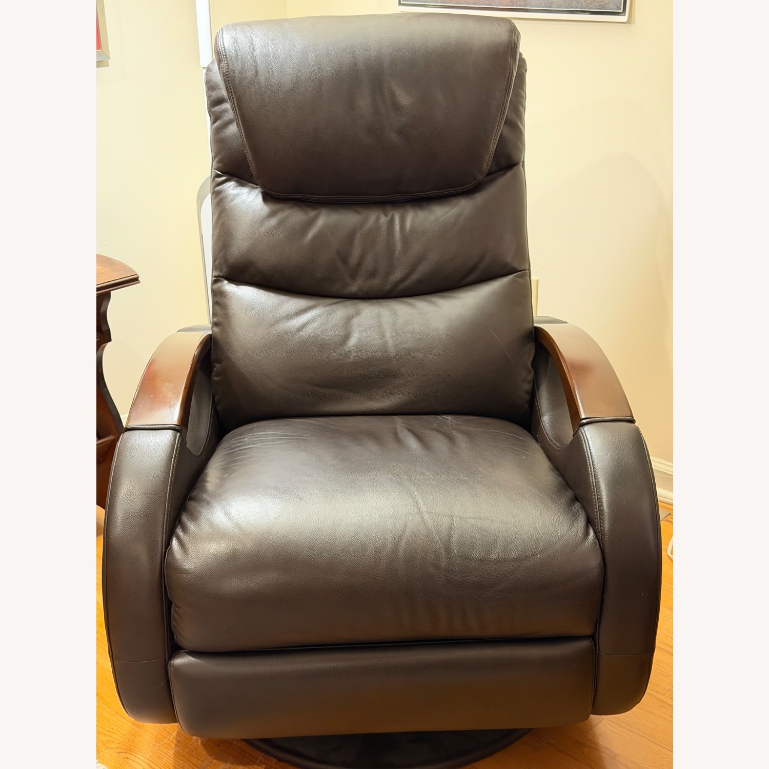 Leather Recliner Rocking Swivel Manual - image-3