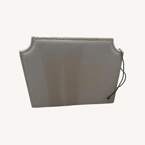 Used Baxton Studio Light Gray Fabric Headboard for sale on AptDeco